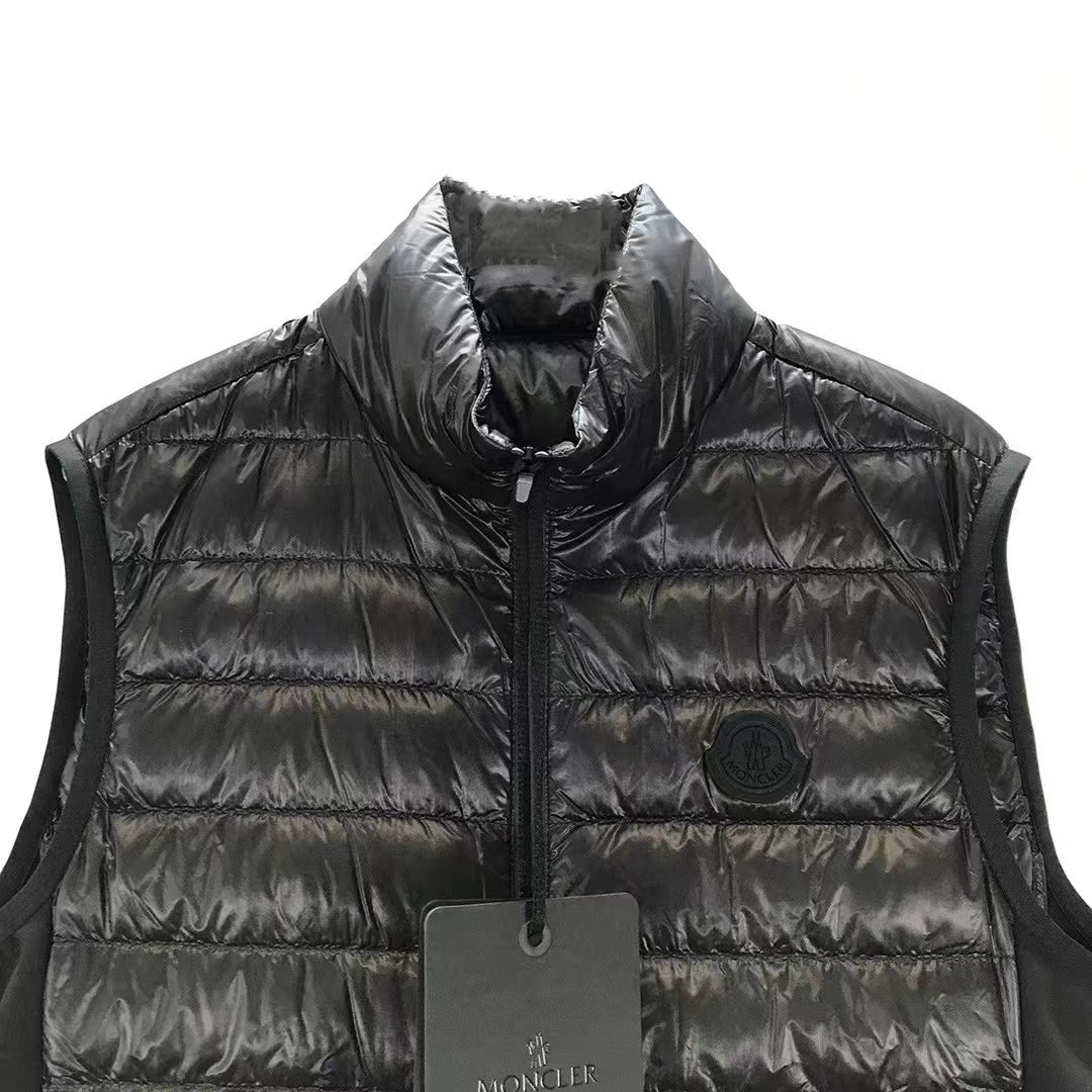Moncler Black Spicules Goose Down Vest Jacket - SHENGLI ROAD MARKET