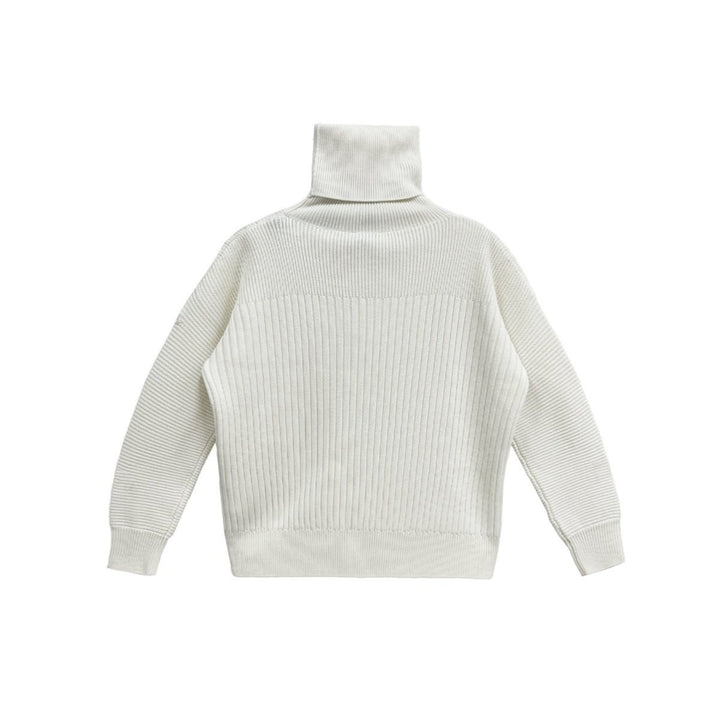 Moncler Milk White Turtleneck Cashmere Sweater - SHENGLI ROAD MARKET