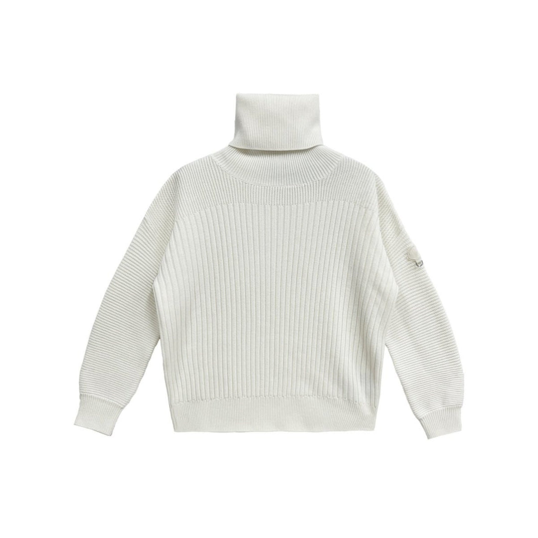 Moncler Milk White Turtleneck Cashmere Sweater - SHENGLI ROAD MARKET