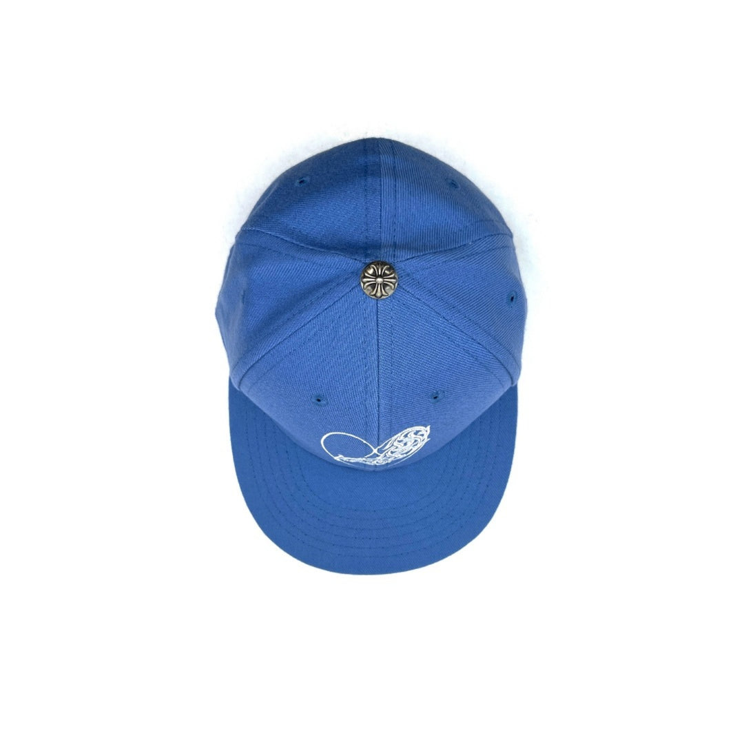 Chrome Hearts Vine Hearts Embroidered Blue Cap