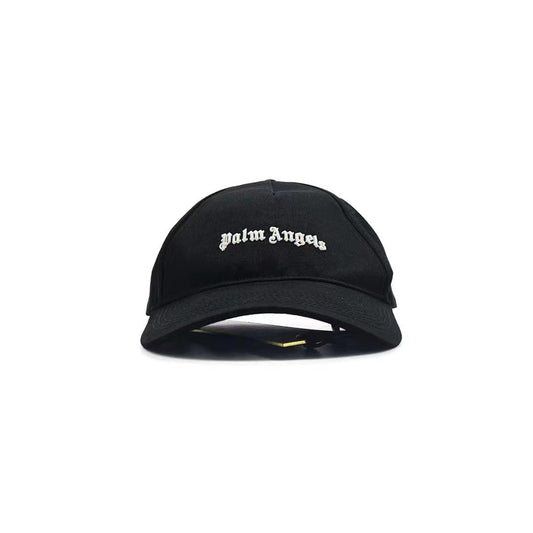 Palm Angels PA Black Embroidered Logo Baseball Cap - SHENGLI ROAD MARKET