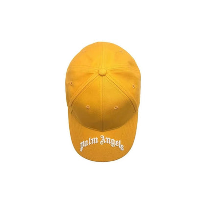 Palm Angels PA Yellow Embroidered Logo Baseball Cap - SHENGLI ROAD MARKET