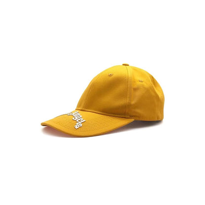 Palm Angels PA Yellow Embroidered Logo Baseball Cap - SHENGLI ROAD MARKET