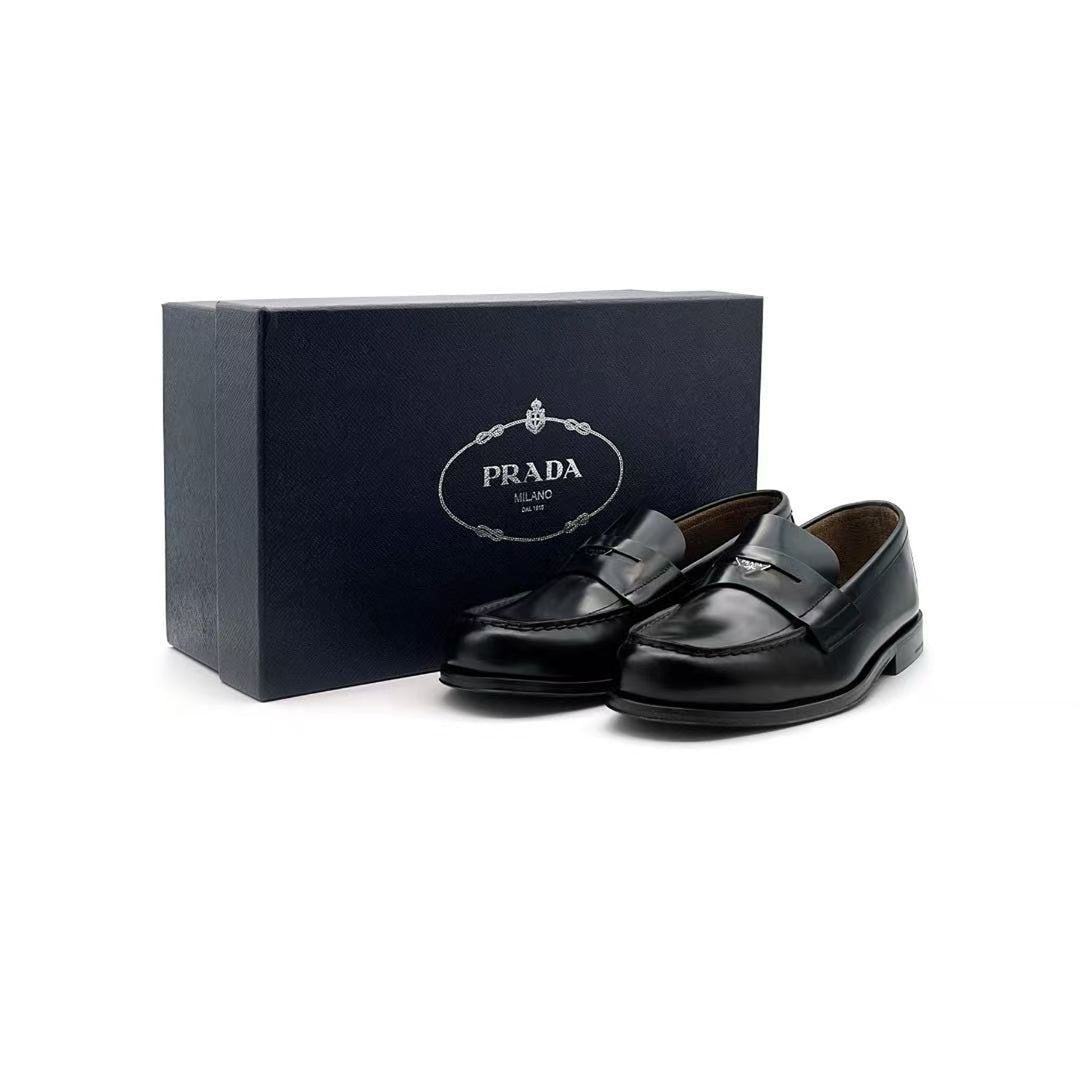 Prada Brushed leather loafers - SHENGLI ROAD MARKET