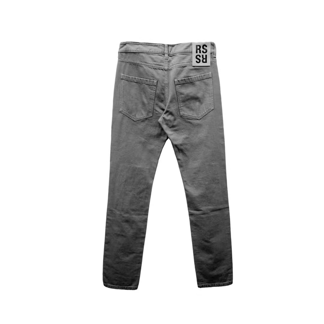 Raf Simons LSD Gray Patched Jeans - SHENGLI ROAD MARKET