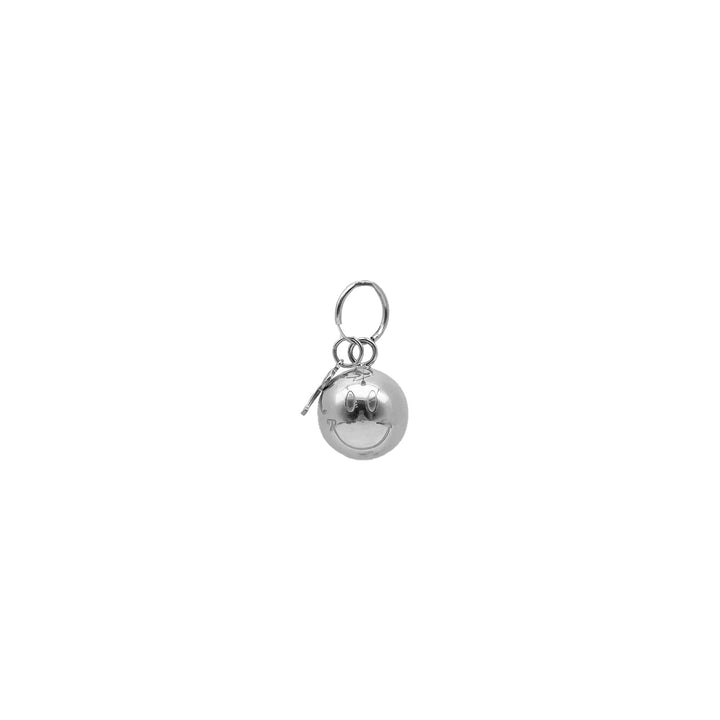 Raf Simons Silver Smiley Ball And R Small Earring Stud - SHENGLI ROAD MARKET