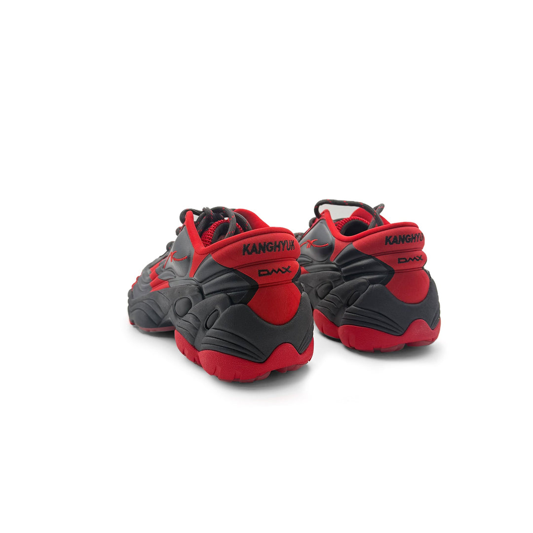 Reebok Black Red Dmx Run 6 Modern Sneakers - SHENGLI ROAD MARKET
