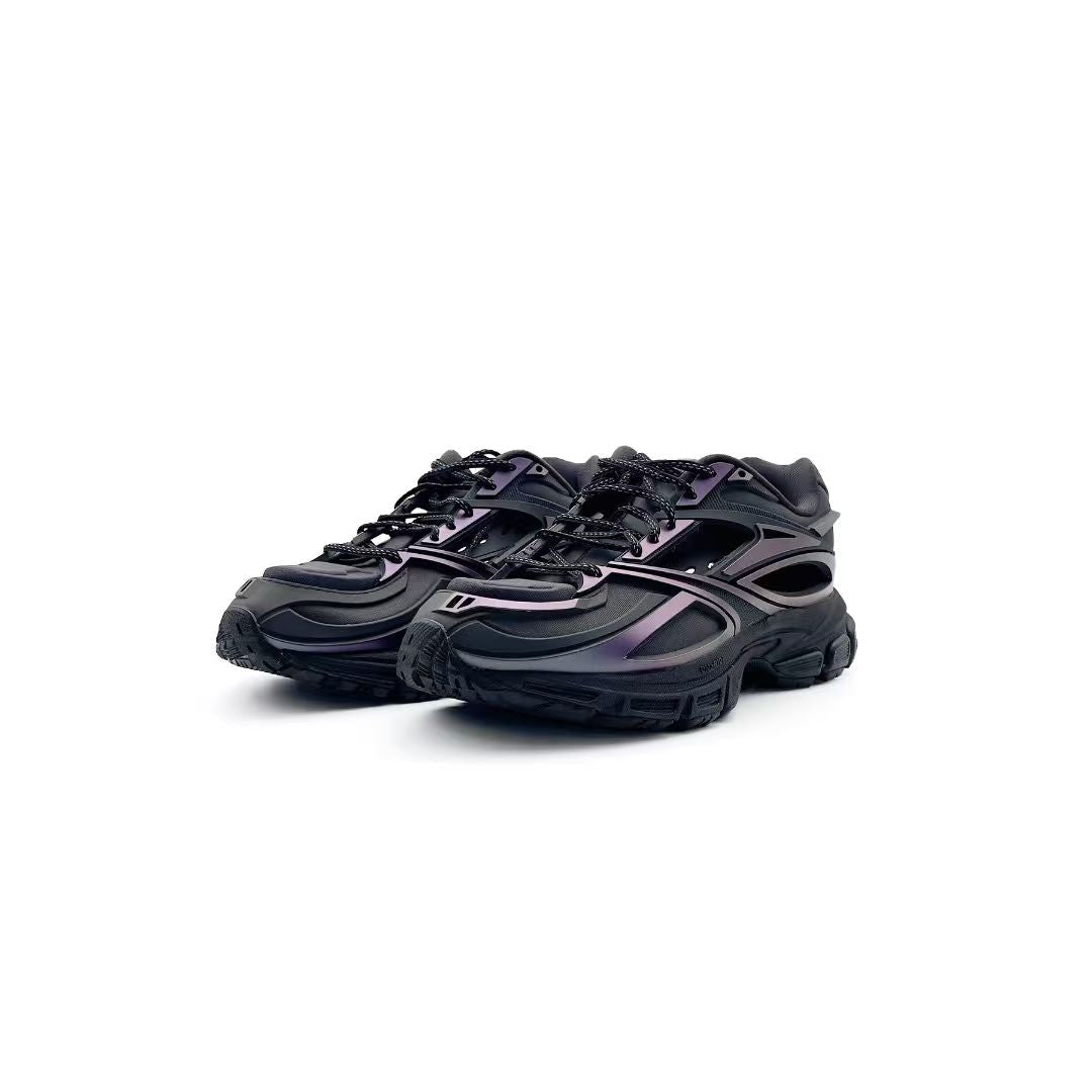Reebok Black Tran Premier Road Modern Cut Out Sneakers - SHENGLI ROAD MARKET