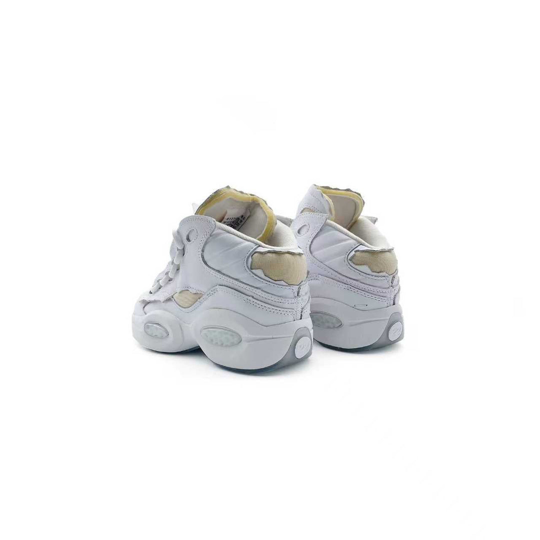 Reebok White Question Mid Maison Margiela Sneakers - SHENGLI ROAD MARKET