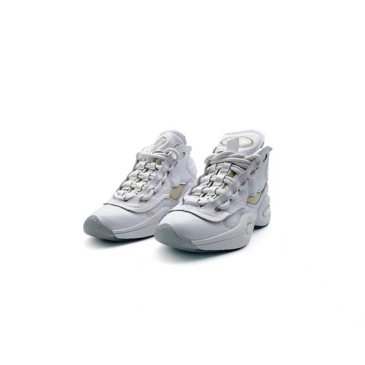 Reebok White Question Mid Maison Margiela Sneakers - SHENGLI ROAD MARKET