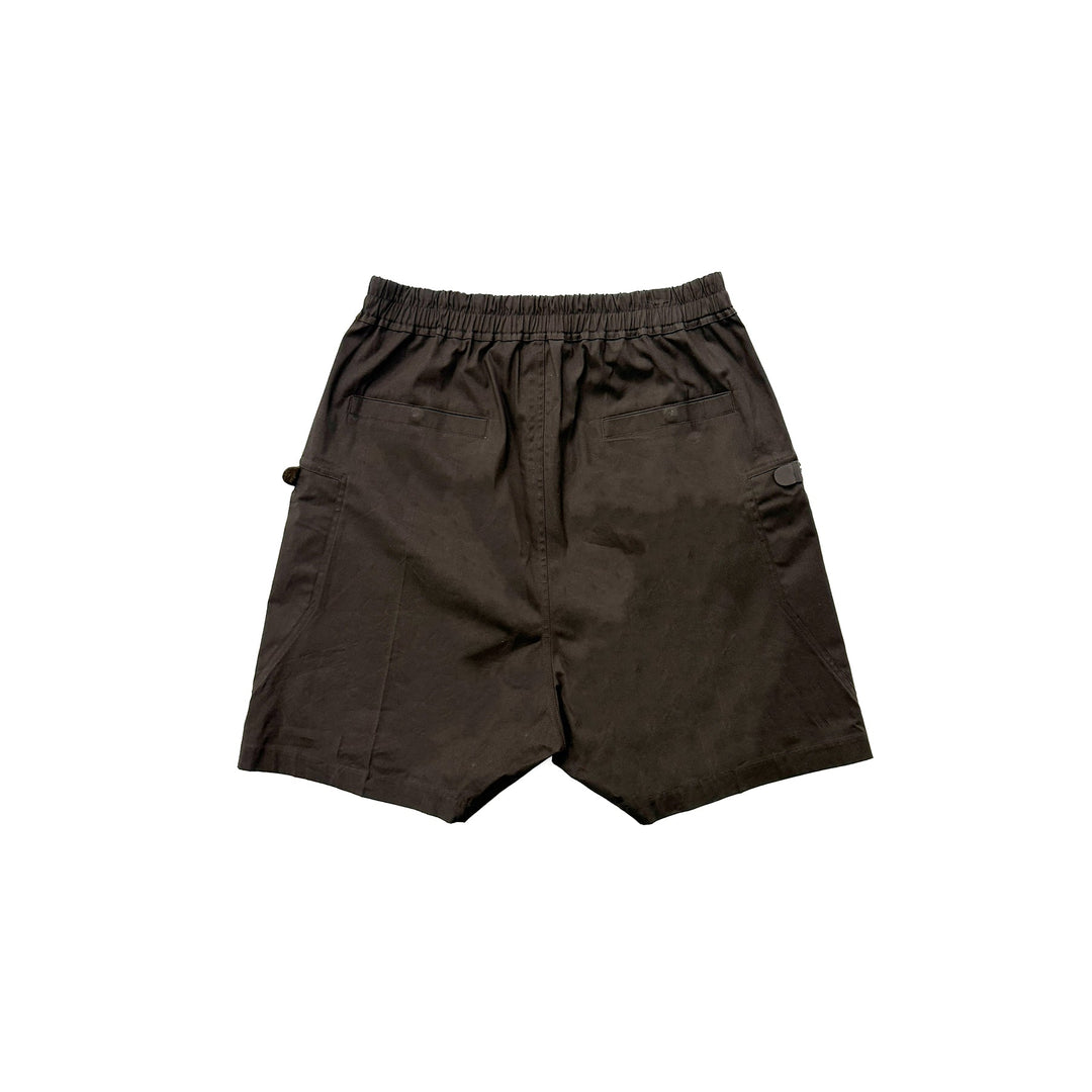 RICK OWENS Bauhaus Bels Brown Shorts - SHENGLI ROAD MARKET