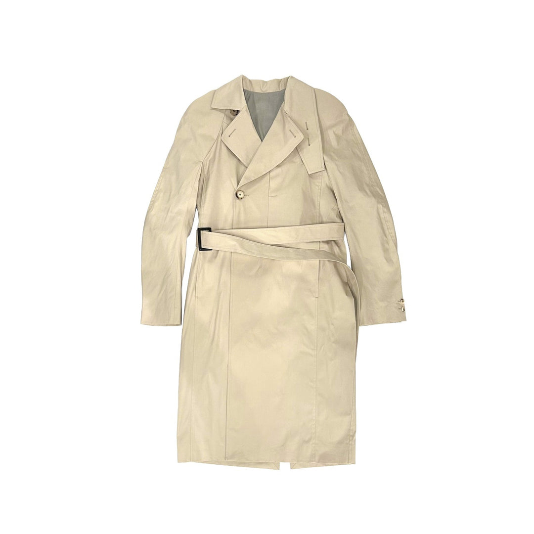 RICK OWENS Beige Temple Trench - SHENGLI ROAD MARKET