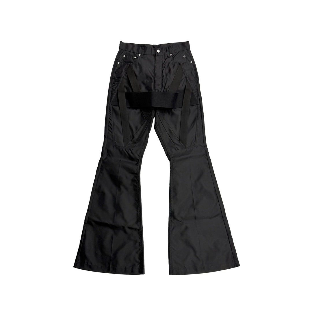 RICK OWENS Black Temple Megastrapped Bolans - SHENGLI ROAD MARKET
