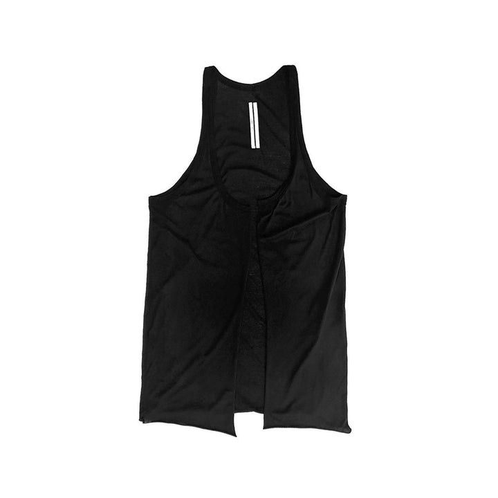 RICK OWENS Black Temple Open Pony Tank - SHENGLI ROAD MARKET
