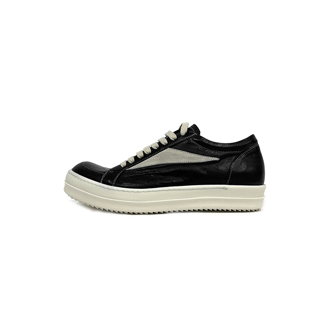 RICK OWENS Black VANS Vintage Leather Low Top Sneaker - SHENGLI ROAD MARKET