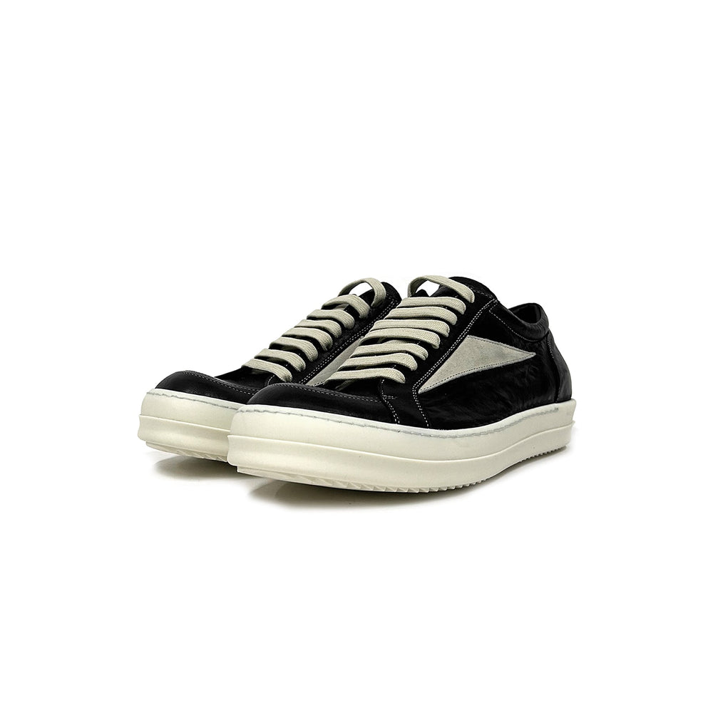 RICK OWENS Black VANS Vintage Leather Low Top Sneaker - SHENGLI ROAD MARKET