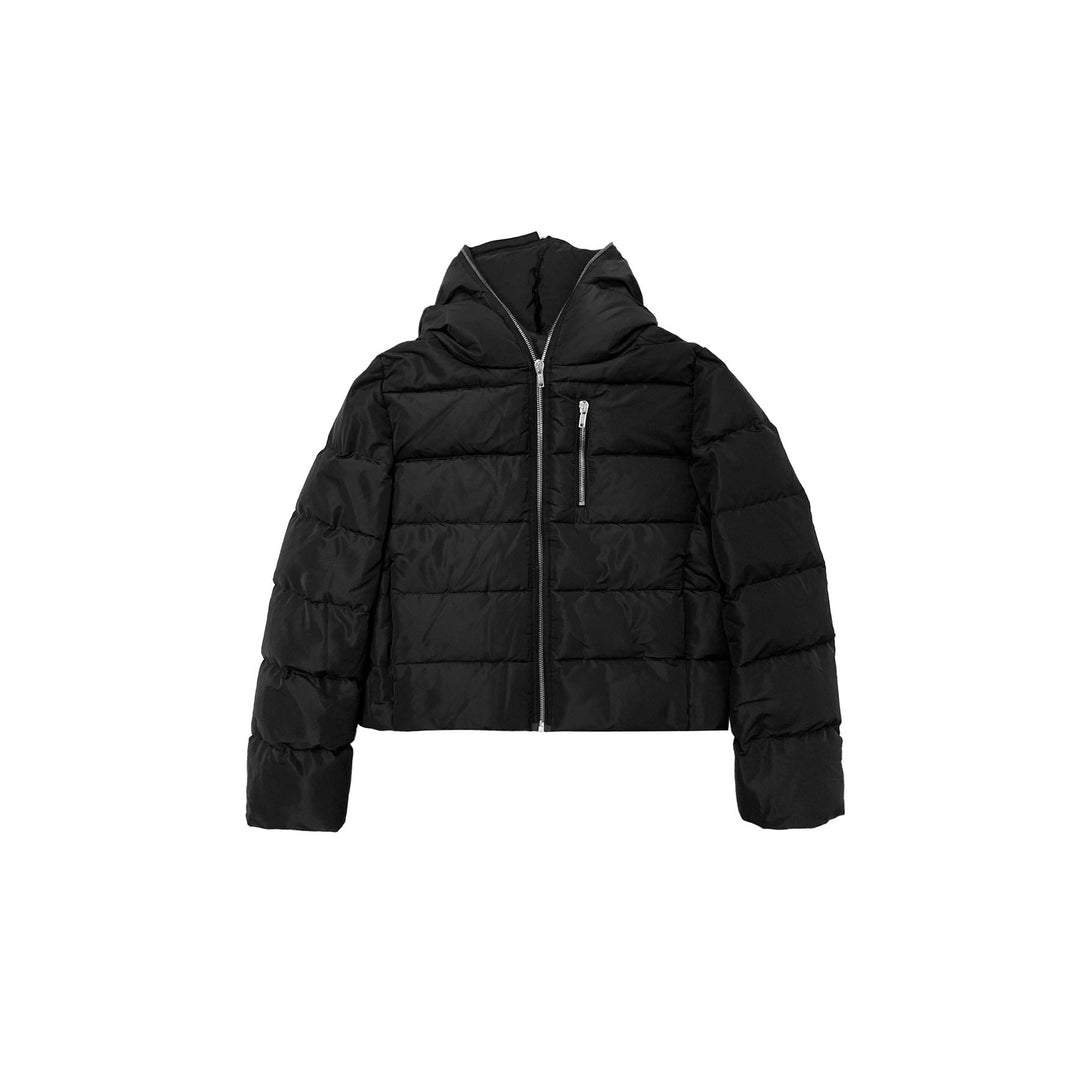 RICK OWENS Cropped Hooded Down Jacket - SHENGLI ROAD MARKET