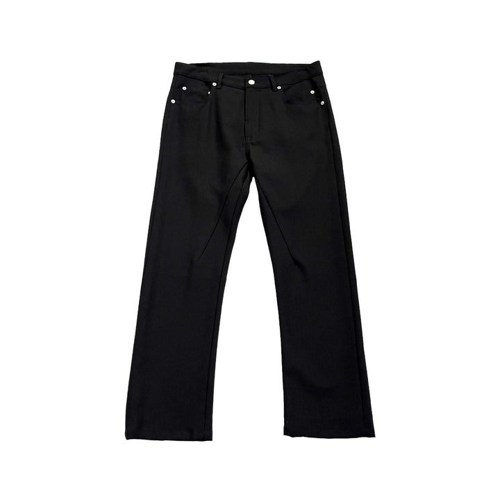 RICK OWENS Detroit Cut Denim Black Pants - SHENGLI ROAD MARKET