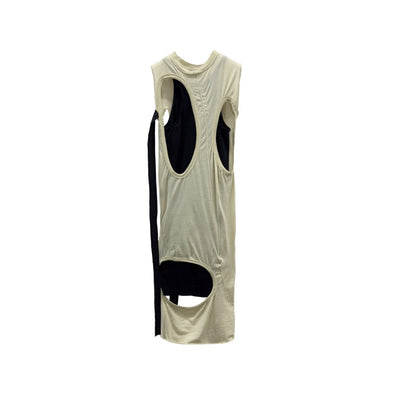 RICK OWENS DRKASHDW Membrane Cotton Gauze Jersey Dress - SHENGLI ROAD MARKET