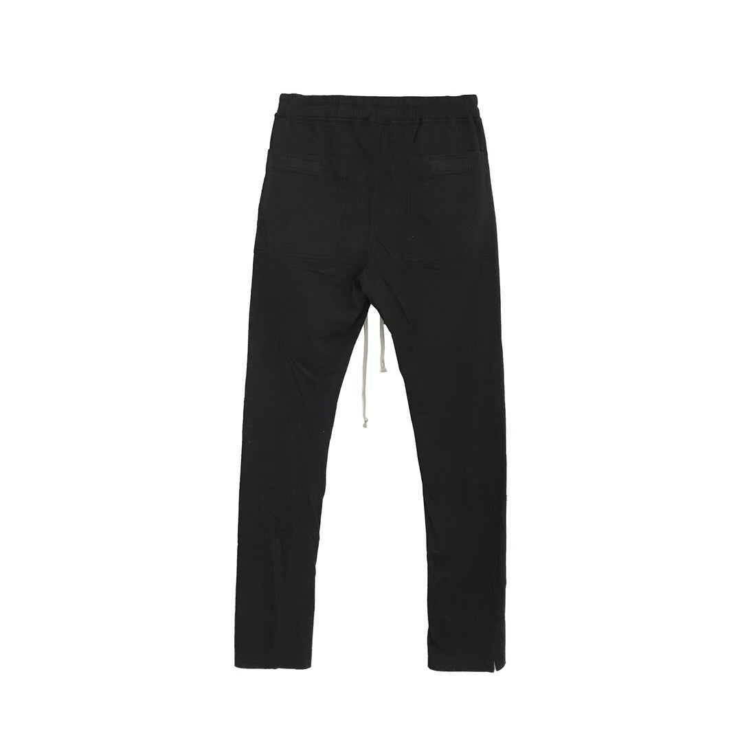 RICK OWENS DRKSHDW Berlin Dust Drawstring Black Pants RN - SHENGLI ROAD MARKET