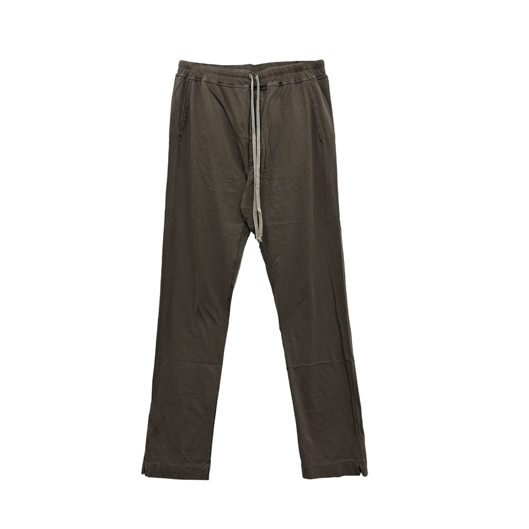 RICK OWENS DRKSHDW Berlin Grey Drawstring Meidum Weight Cotton Jersey Pants - SHENGLI ROAD MARKET