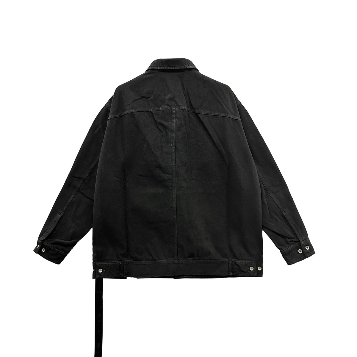 RICK OWENS DRKSHDW Black Denim Sphinx Jumbo Worker Jacket