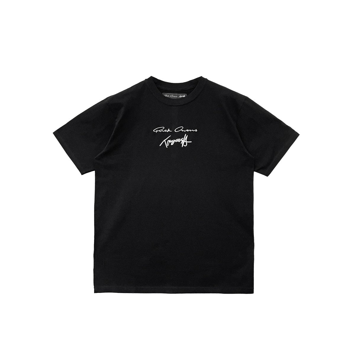 RICK OWENS DRKSHDW Black Embroidery Short Sleeve Tee- SRM