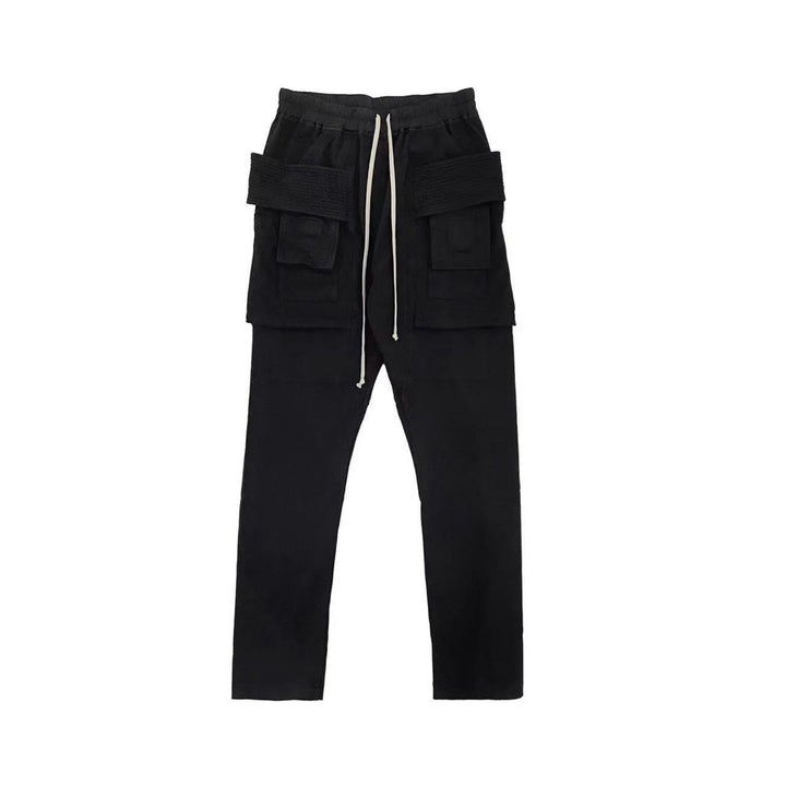RICK OWENS DRKSHDW Creatch Cargo Black pants RIG - SHENGLI ROAD MARKET