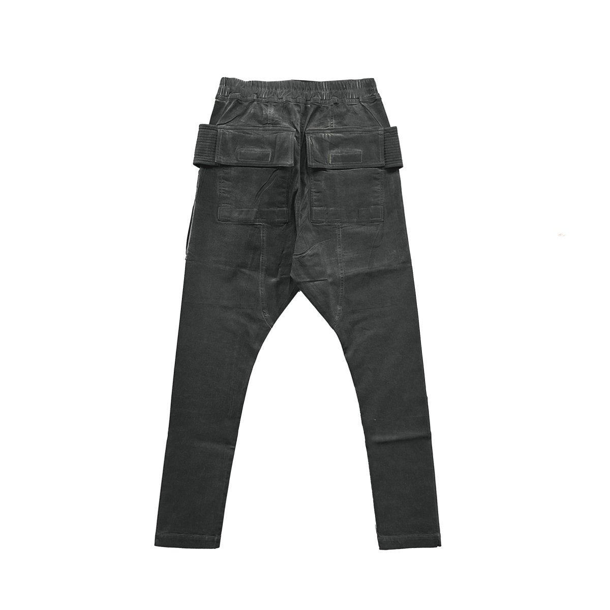 RICK OWENS DRKSHDW Creatch Cargo Drawstring Cotton Knit Pants - SHENGLI ROAD MARKET