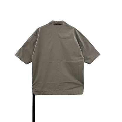 RICK OWENS DRKSHDW Magnum Tommy Shirt In Dust Heavy Cotton Poplin - SHENGLI ROAD MARKET