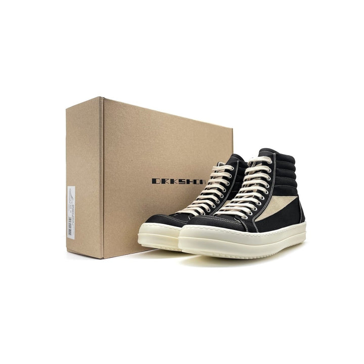 RICK OWENS DRKSHDW SS24 Women's Lido High Top Vintage Velour Suede Sneaker - SHENGLI ROAD MARKET