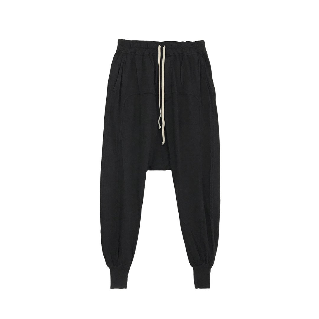 RICK OWENS DRKSHDW Thick Cotton Hanging Pants - SHENGLI ROAD MARKET