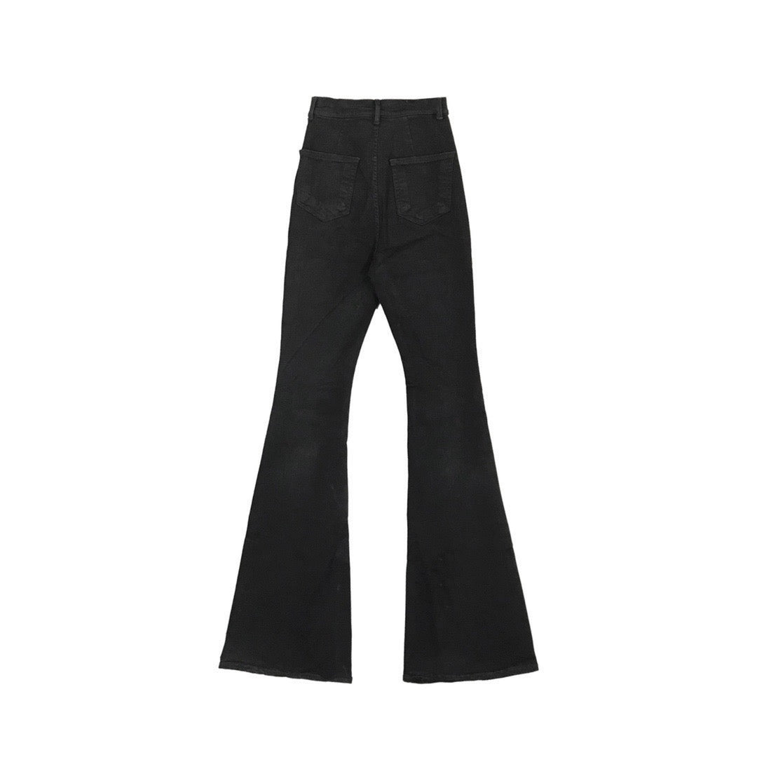 RICK OWENS DRKSHDW Women's Black Bolan Bootcut Jeans