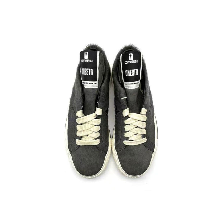 RICK OWENS DRKSHSW Converse One Star Pro Ox Pony Hair Low Top Sneaker - SHENGLI ROAD MARKET