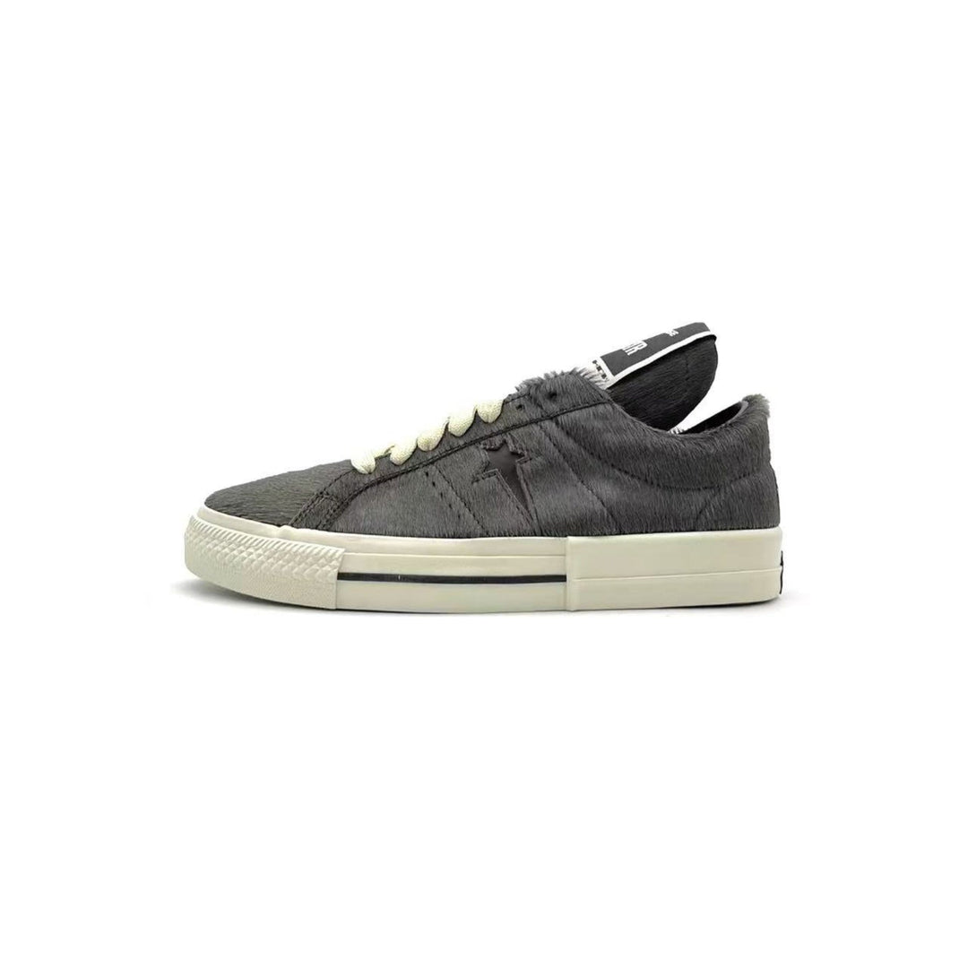 RICK OWENS DRKSHSW Converse One Star Pro Ox Pony Hair Low Top Sneaker - SHENGLI ROAD MARKET