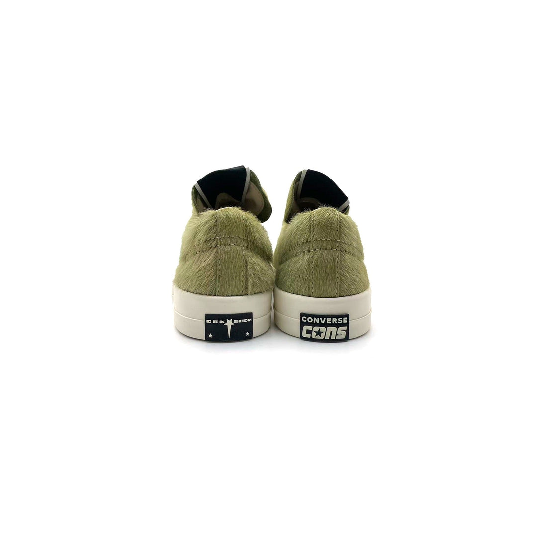 RICK OWENS DRKSHSW Converse One Star Pro Ox Pony Hair Yellow Low Top Sneaker - SHENGLI ROAD MARKET
