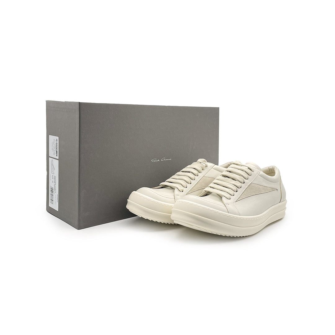 Rick Owens Leather Low Sneakers - SHENGLI ROAD MARKET