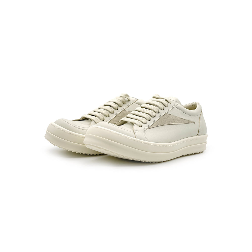 Rick Owens Leather Low Sneakers - SHENGLI ROAD MARKET