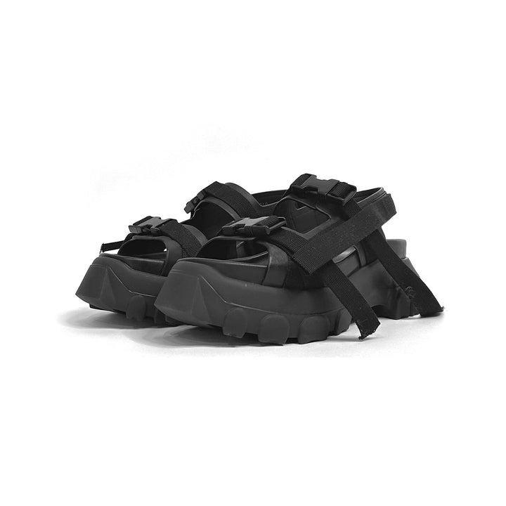 RICK OWENS Men's Leather Tractor Sandal - SHENGLI ROAD MARKET