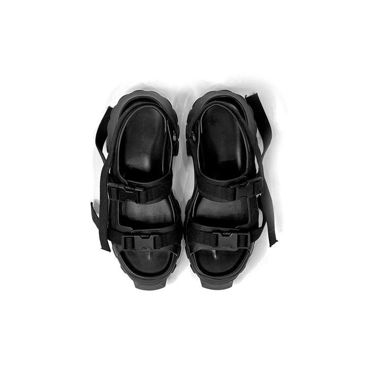 RICK OWENS Men's Leather Tractor Sandal - SHENGLI ROAD MARKET