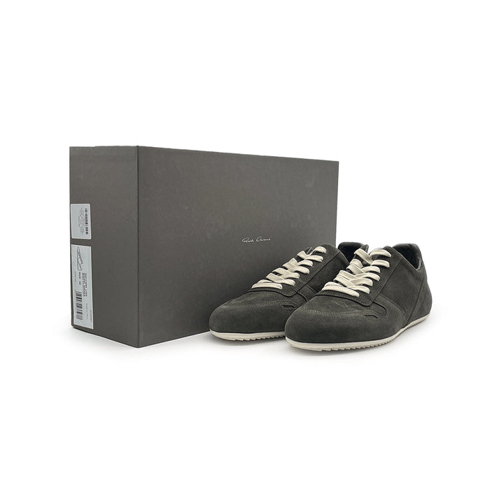 Rick Owens Minimal Sneaks Suede Low-Top Sneakers - SHENGLI ROAD MARKET