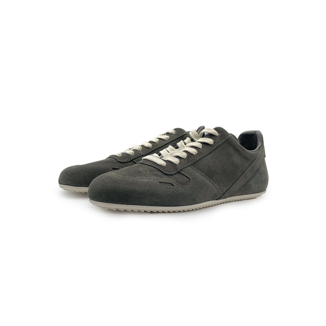 Rick Owens Minimal Sneaks Suede Low-Top Sneakers - SHENGLI ROAD MARKET