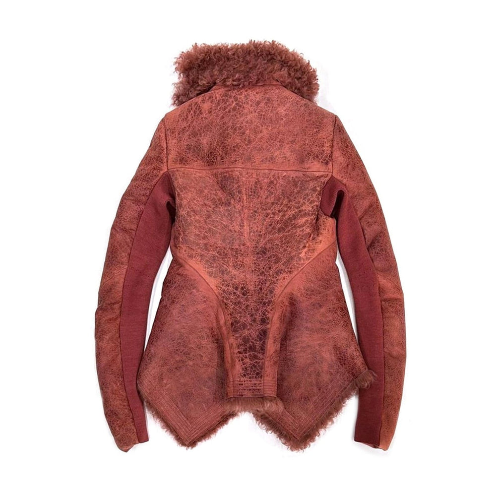 RICK OWENS Naska Shearling Real Fur Jacket - SHENGLI ROAD MARKET