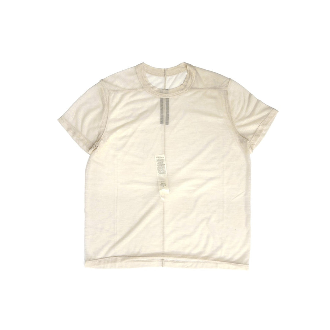 RICK OWENS Off White Short Level T Shirt - SHENGLI ROAD MARKET