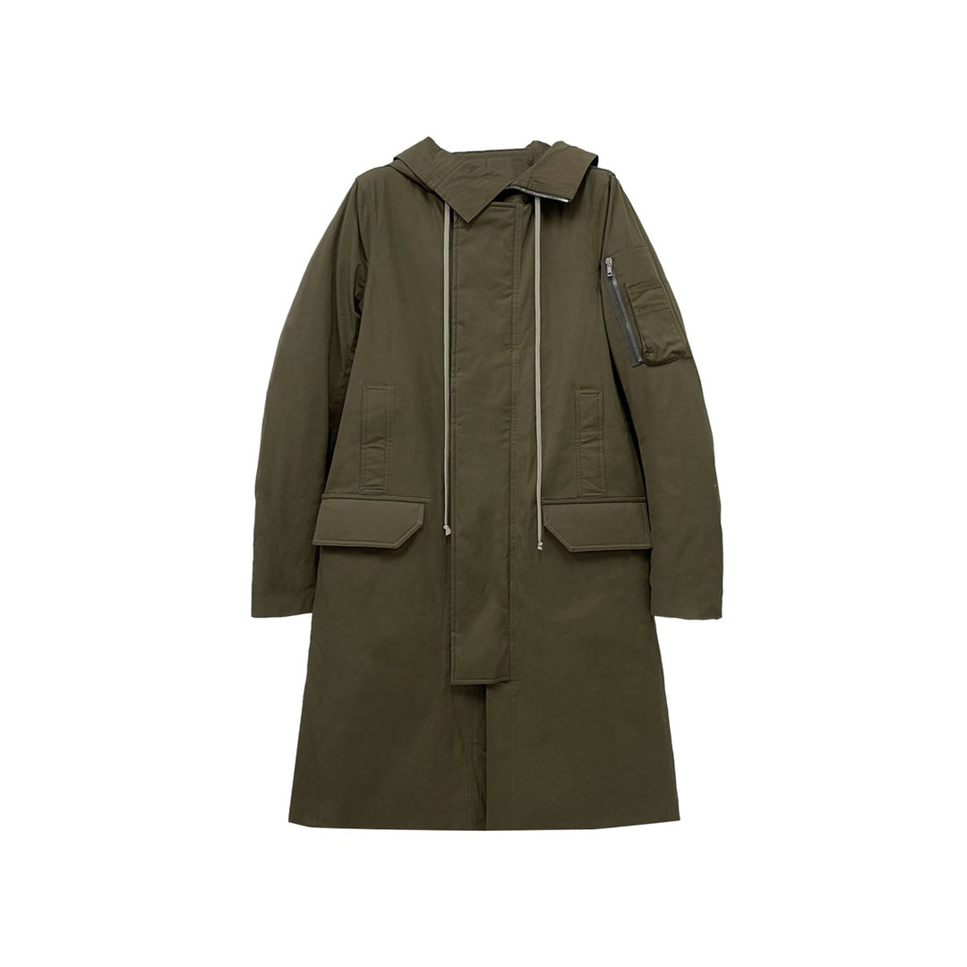 RICK OWENS Padded Hooded Cotton Parka Jacket - SHENGLI ROAD MARKET