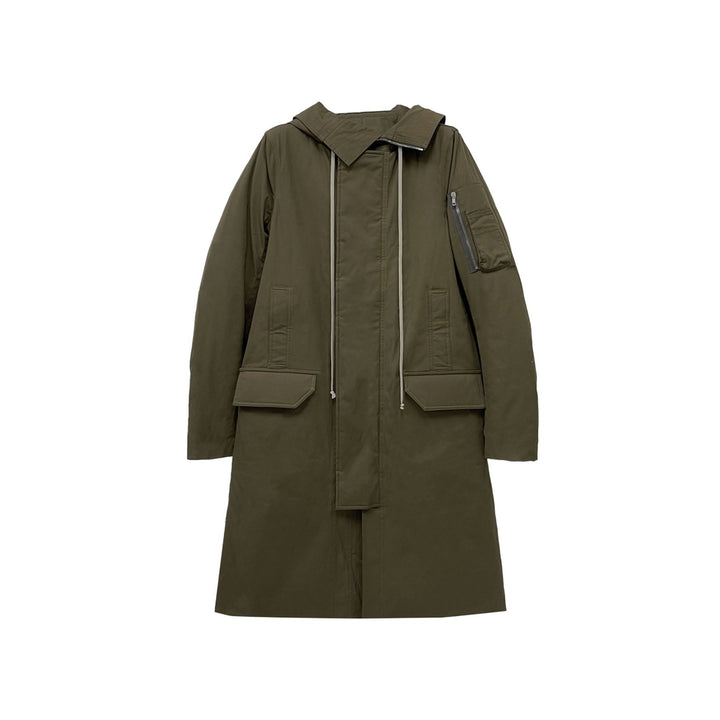 RICK OWENS Padded Hooded Cotton Parka Jacket - SHENGLI ROAD MARKET