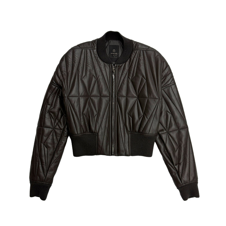RICK OWENS x Moncler Brown Geocamo Cropped Jacket x Moncler Brown Geocamo Cropped Jacket - SHENGLI ROAD MARKET