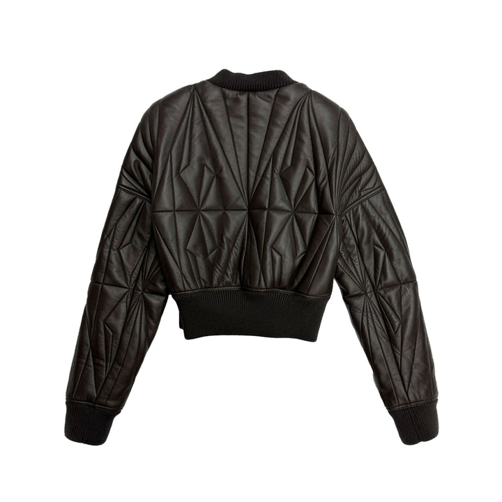 RICK OWENS x Moncler Brown Geocamo Cropped Jacket x Moncler Brown Geocamo Cropped Jacket - SHENGLI ROAD MARKET