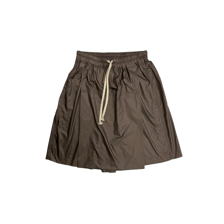 RICK OWENS x Moncler Brown Kilt Shorts x Moncler Brown Kilt Shorts - SHENGLI ROAD MARKET