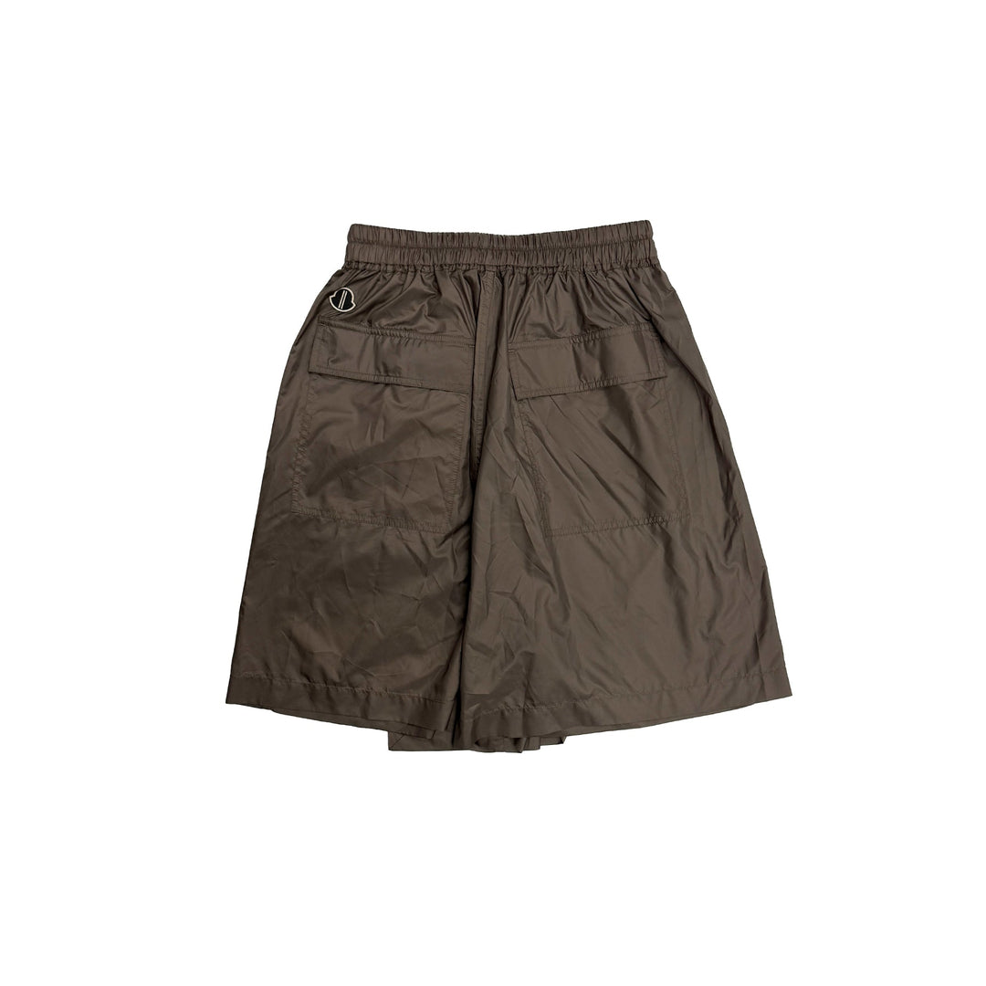 RICK OWENS x Moncler Brown Kilt Shorts x Moncler Brown Kilt Shorts - SHENGLI ROAD MARKET